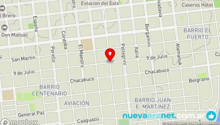 mapa de Casa ailu Lugar de culto en Monte Caseros
