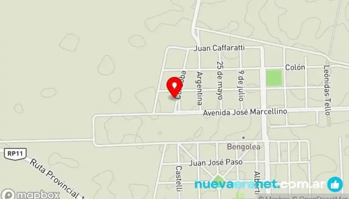 mapa de Casa Angi Tienda de ropa en Bengolea