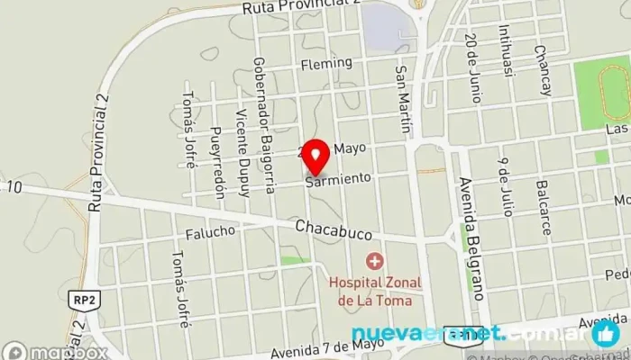 mapa de Casa Barroso  en La Toma