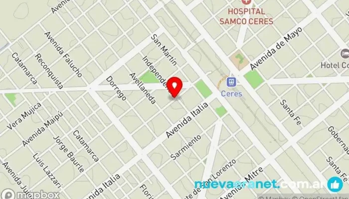 mapa de Casa Biby Deportes Tienda de deportes en Ceres