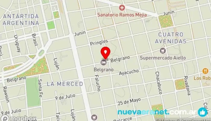 mapa de Casa Blanca Hostel Hotel en San Luis