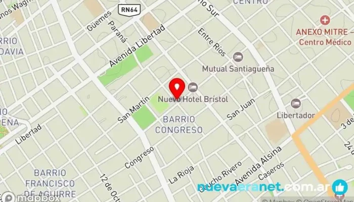 mapa de Casa Campo Tienda de fiambres en Santiago del Estero