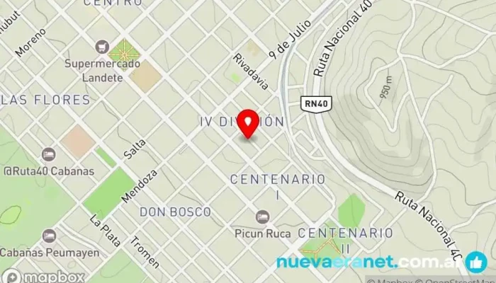 mapa de Casa de Bety Panadería en Chos Malal