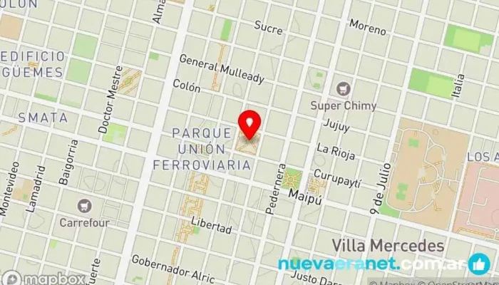 mapa de Casa De Herman Hotel en Villa Mercedes