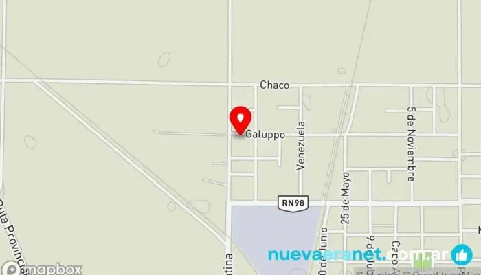 mapa de Casa de Kely Giménez  en Tostado