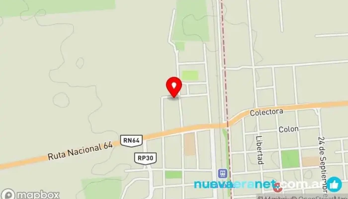 mapa de Casa de liliana pereyra Restaurante especializado en pollo en Lavalle
