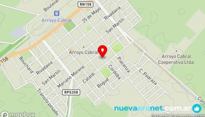 mapa de Casa de limpieza Rouse Tienda de artículos para el hogar en Arroyo Cabral