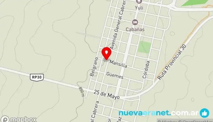 mapa de Casa de mis nonos Casa rural en Achiras
