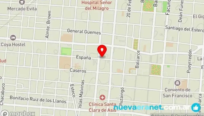 mapa de Casa de Pan Panadería en Salta