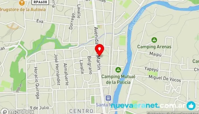 mapa de Casa de pesca 