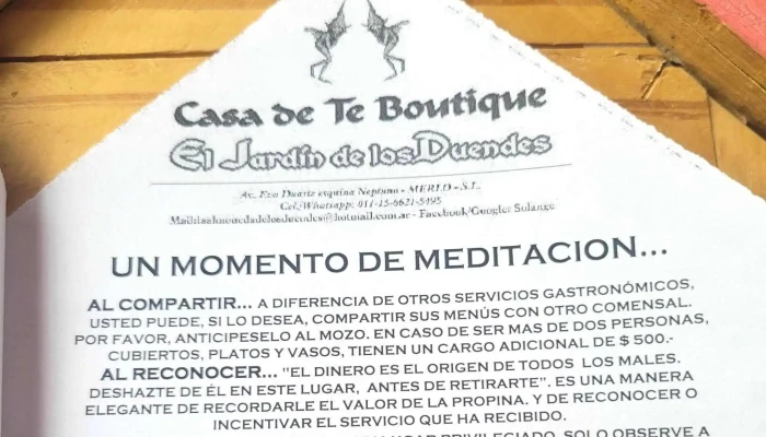 Casa De Te Boutique -    El Jardin De Los Duendes Instagram - Merlo