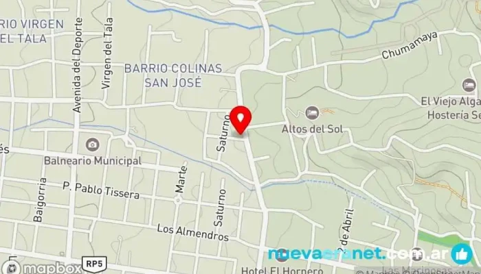 mapa de Casa de Té Puesta del Sol Cafetería en Merlo