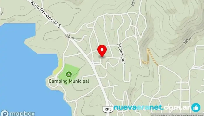 mapa de Casa embalse  en Embalse