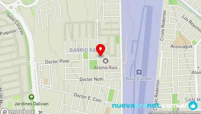 mapa de Casa Farina Zona Dalvian Panadería, Pastelería en Las Heras