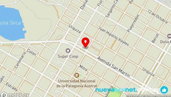mapa de Casa Félix - Cotillón, Papelería y Art de repostería Papelería, Tienda de golosinas, Mayorista de confitería, Pastelería en Puerto San Julian