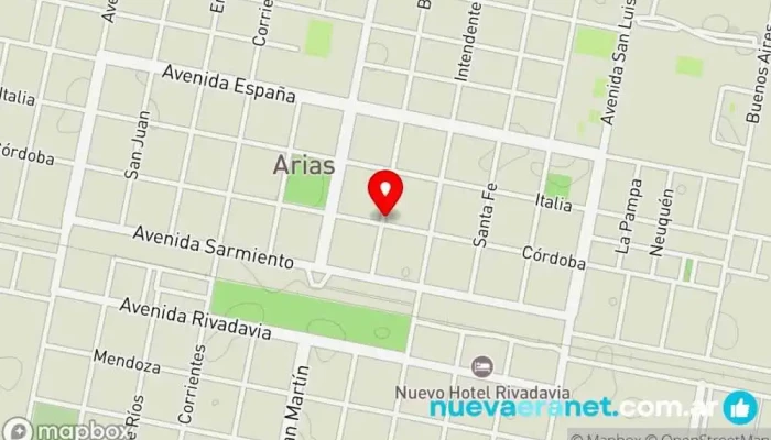 mapa de Casa Fiolone Tienda de artículos para el hogar en Arias