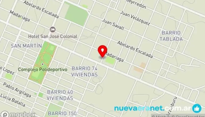 mapa de CASA FONTELA Tienda de telas, Marroquinería, Zapatería en Santo Tomé