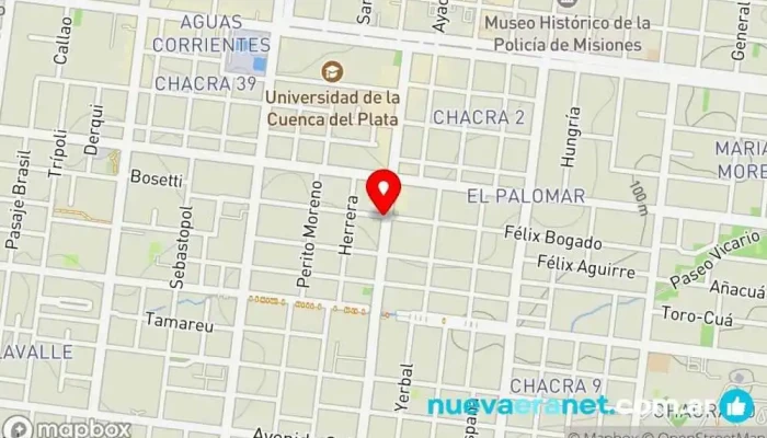 mapa de Casa Gabardini Ferretería en Posadas