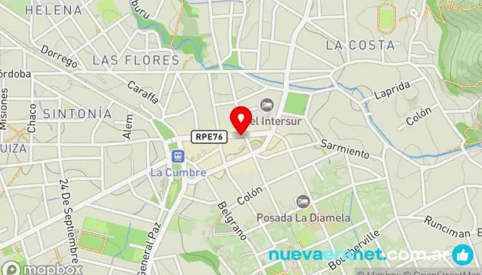 mapa de Casa ghione Juguetería en La Cumbre