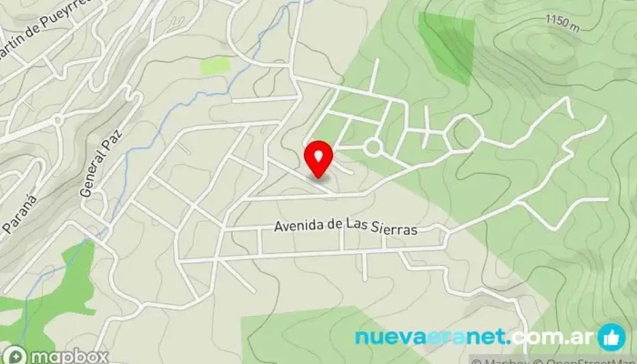mapa de Casa Huerta Grande Bar en Huerta Grande