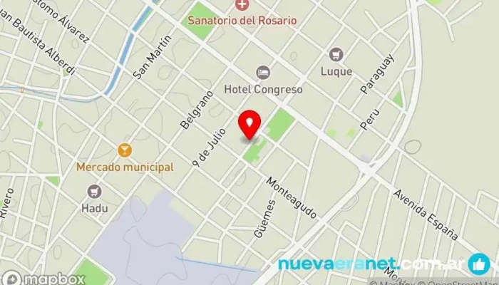 mapa de Casa Justino parrillada Sinagoga en Monteros