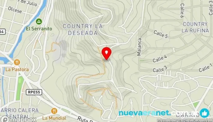 mapa de Casa La Rufina Casa rural en La Calera