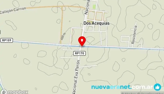 mapa de Casa Lozano Comercio en Quiroga