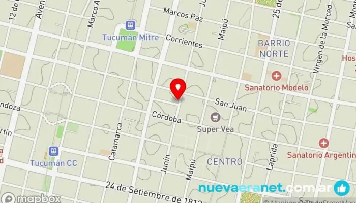 mapa de Casa Lupe Mercería, Tienda de ropa, Tienda de lencería en San Miguel de Tucumán