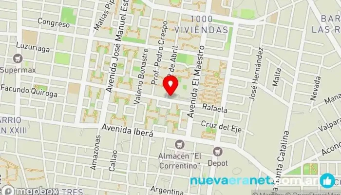 mapa de Casa Pastelería en Corrientes