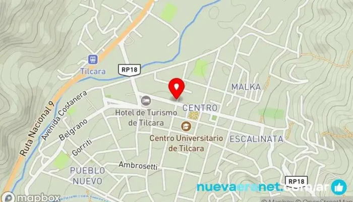 mapa de Casa Maria Panadería en Tilcara