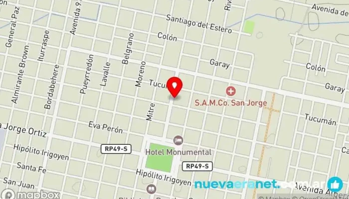 mapa de Casa Mayor Residencia geriátrica en San Jorge