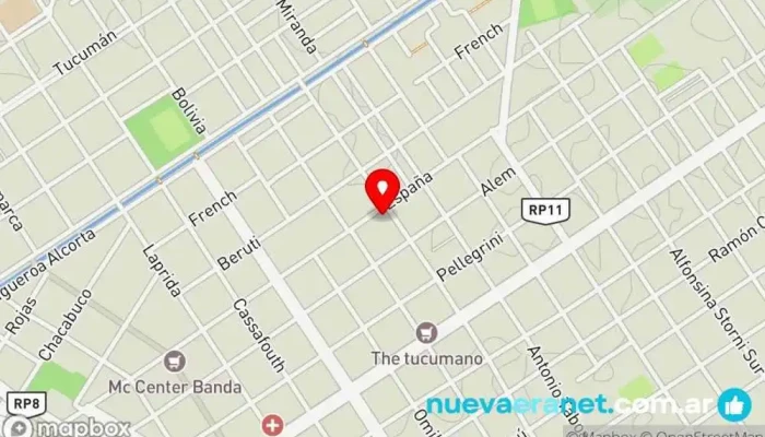 mapa de Casa Neme (Alejandro D. Neme) Comercio, Tienda de alimentos para animales, Proveedor mayorista de alimentos, Tienda de artículos de caza y pesca en La Banda