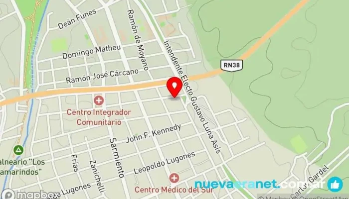 mapa de Casa oficial Comercio en Cruz del Eje