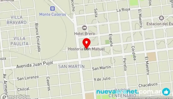 mapa de Casa Rodenas Comercio en Monte Caseros