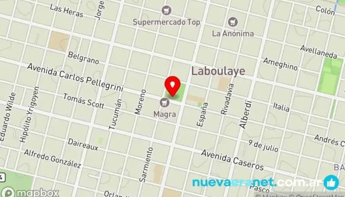 mapa de CASA SALVAY  en Laboulaye