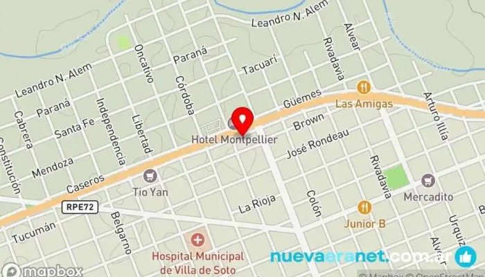 mapa de Casa Sanchez Ferretería en Villa de Soto