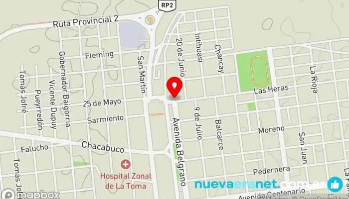 mapa de Casa SANTA TERESITA Zapatería, Tienda de ropa en La Toma