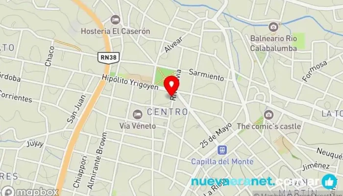 mapa de Casa Seia Ferretería en Capilla del Monte