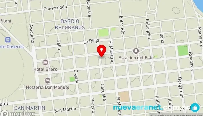 mapa de Casa silvia Bar en Monte Caseros