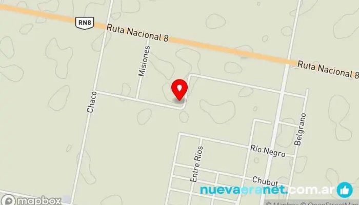 mapa de Casa Suita - IBASU SRL- Parque Industrial Arias Empresa de hormigonado, Proveedor de hormigón preparado en Córdoba