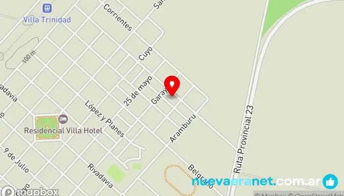 mapa de Casa Testa Funeraria en Villa Trinidad