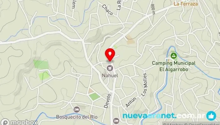 mapa de Casa Triskel Casa rural en Agua de Oro