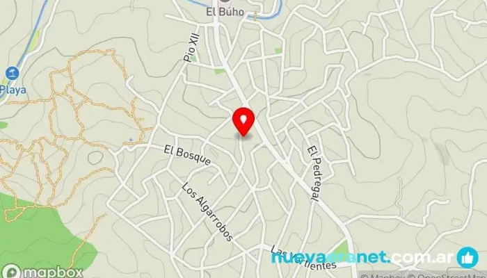 mapa de Casa Turistica Agua de Oro  en Agua de Oro