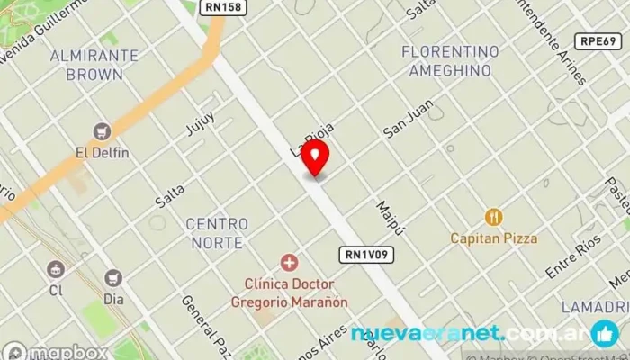 mapa de Casa Urquiza Tienda de telas en Villa María