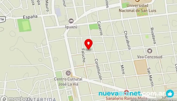 mapa de Casa vianzo Hotel en San Luis