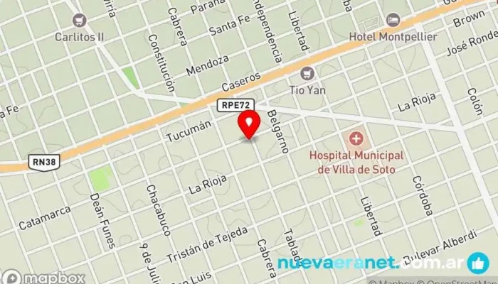 mapa de Casa Vieja Panes y Pasteles Panadería en Córdoba