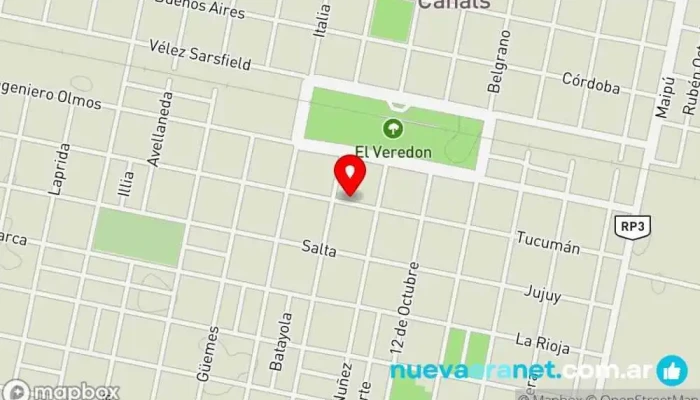 mapa de CASA ZEUS Tienda de ropa en Canals