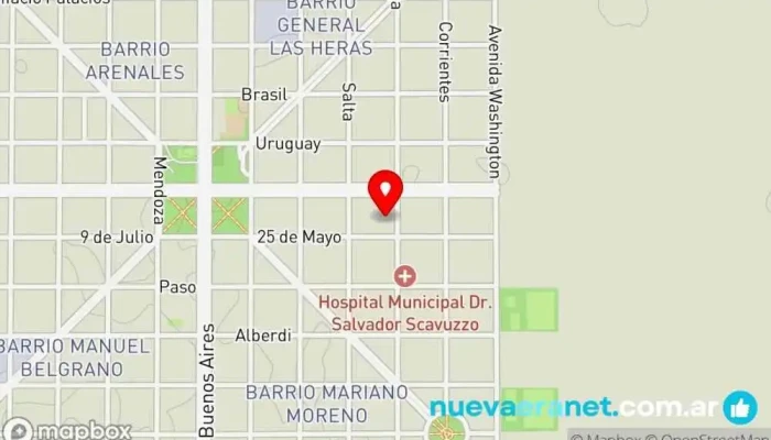 mapa de Casas en venta Almafuerte Agencia inmobiliaria en Almafuerte