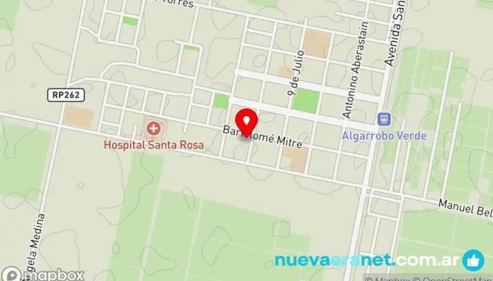 mapa de CASERITOS FLORCHI Pastelería en Villa Santa Rosa