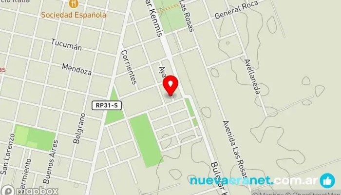 mapa de Caserito'S Panadería en Las Rosas